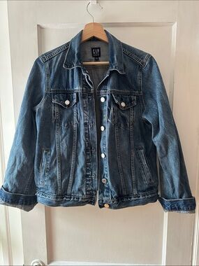 GAP Dark Blue Washed Denim Jacket